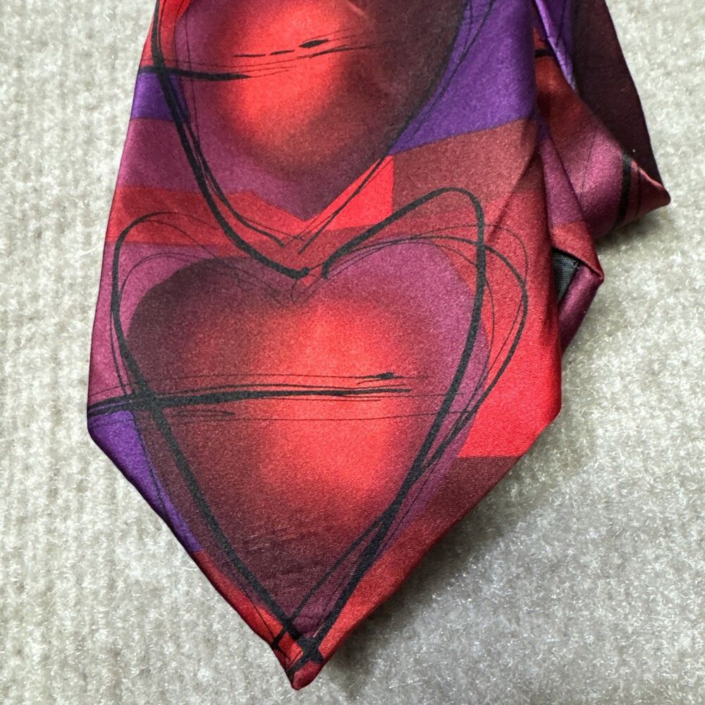 Jerry Garcia Exploding Hearts‎ Collection 43 Silk Tie LIMITED EDITION Necktie